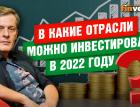 В какие отрасли можно инвестировать в 2022 году / Ян Арт. Finversia