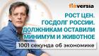 Рост цен. Госдолг России. Должникам оставили минимум и животное. Экономика за 1001 секунду