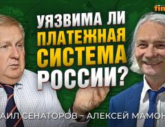 Уязвима ли платежная система России? Михаил Сенаторов - Алексей Мамонтов