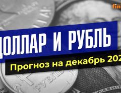 Доллар и рубль. Прогноз на декабрь 2022. Прогноз курса доллара и прогноз курса рубля / Ян Арт