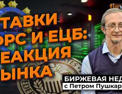 Ставки ФРС и ЕЦБ: реакция рынков / Петр Пушкарев