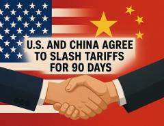 США и Китай договорились временно снизить тарифы