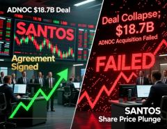 Акции Santos рухнули после срыва сделки с ADNOC на $18,7 млрд
