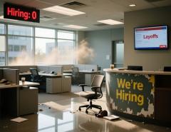 Американские работодатели резко сократили темпы найма