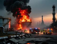 На НПЗ Chevron в Калифорнии произошел крупный пожар