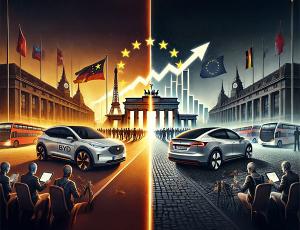 BYD впервые обогнала Tesla по продажам в Европе