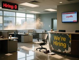 Американские работодатели резко сократили темпы найма