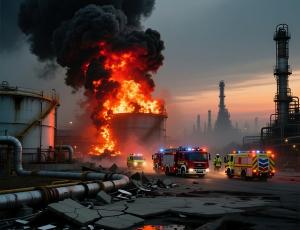 На НПЗ Chevron в Калифорнии произошел крупный пожар